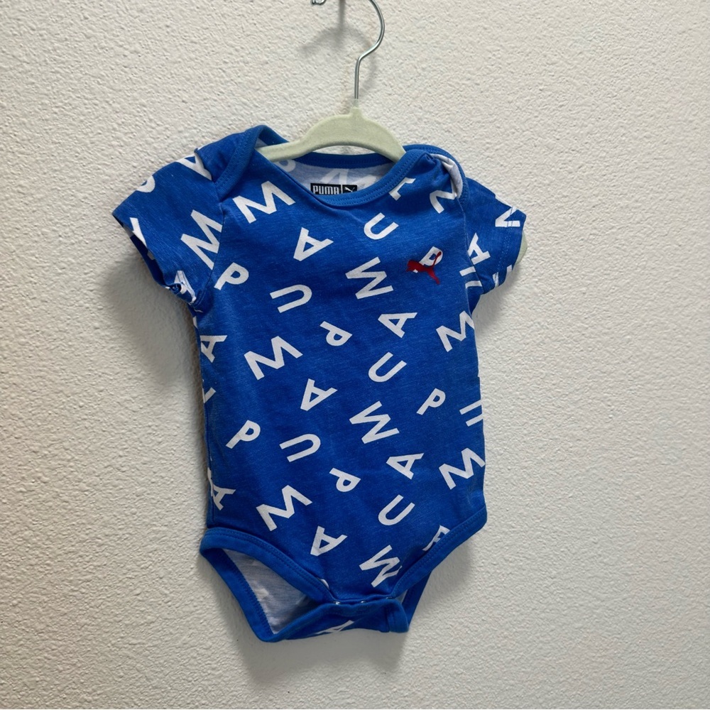 4/$20 PUMA Blue One Piece Onesie 3-6M